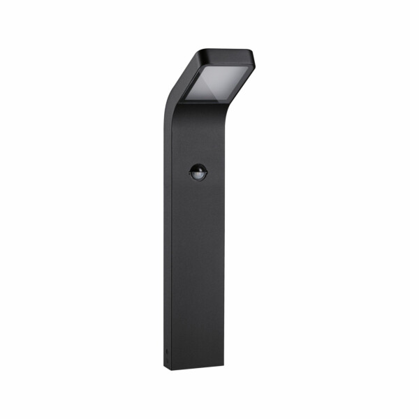 Paulmann LED Pollerleuchte Kulma Bewegungsmelder seewasserresistent IP44  500mm 3000K 7.5W 500lm 230V  Anthrazit  Aluminium