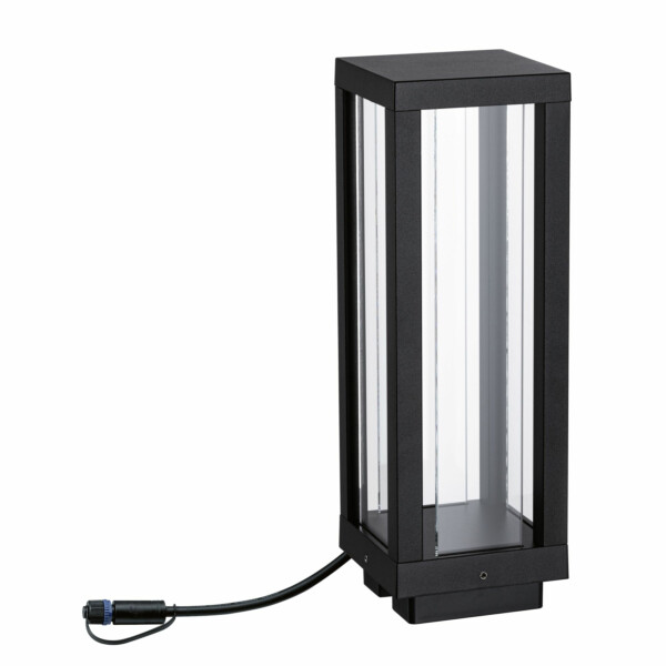 Paulmann Plug & Shine Laterne Smart Home Zigbee 3.0 Classic Einzelleuchte  IP44 RGBW 2W   Anthrazit
