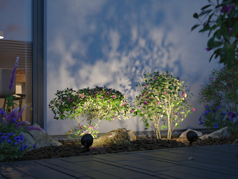 Paulmann LED Gartenstrahler Kikolo   IP65  90mm 3000K 8W 500lm 230V 60° Anthrazit Aluminium#Kunststoff