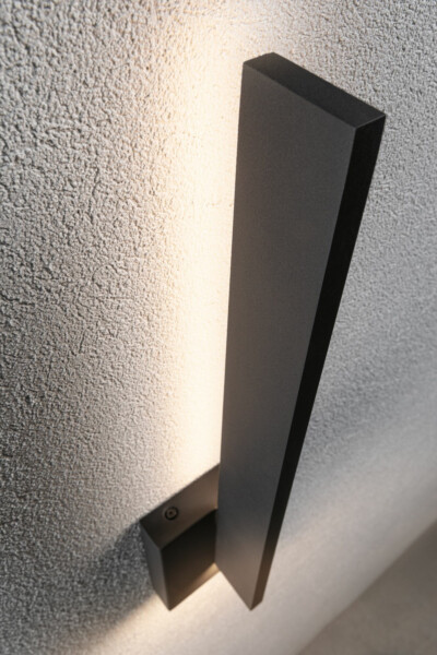Paulmann LED Außenwandleuchte Levka   IP44  115x80mm 3000K 13.5W 110lm 230V  Anthrazit Aluminium
