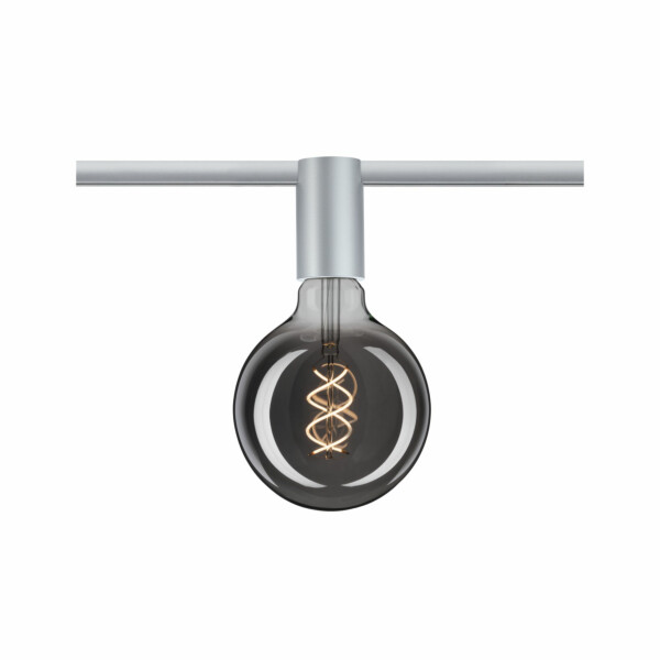 Paulmann URail Schienenspot Socket Einzelspot E27  max. 20W  dimmbar 230V Chrom matt