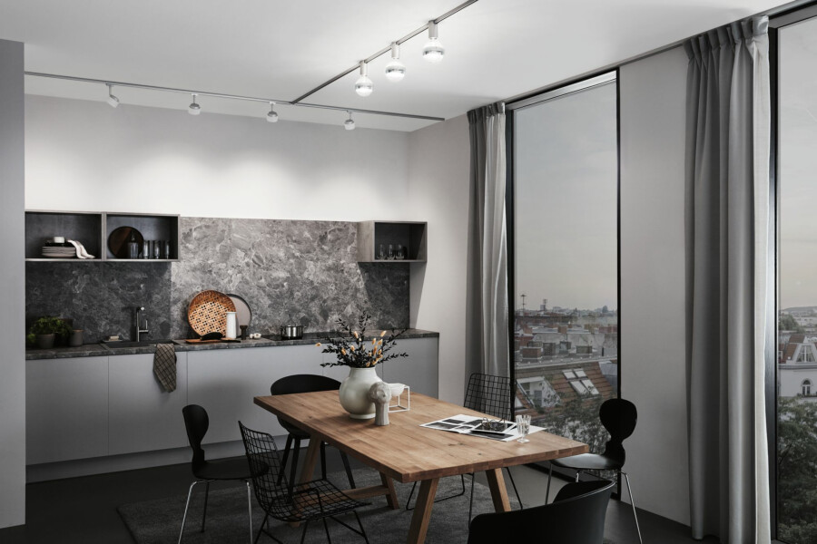 Paulmann URail Schienenspot Socket Einzelspot E27  max. 20W  dimmbar 230V Chrom matt