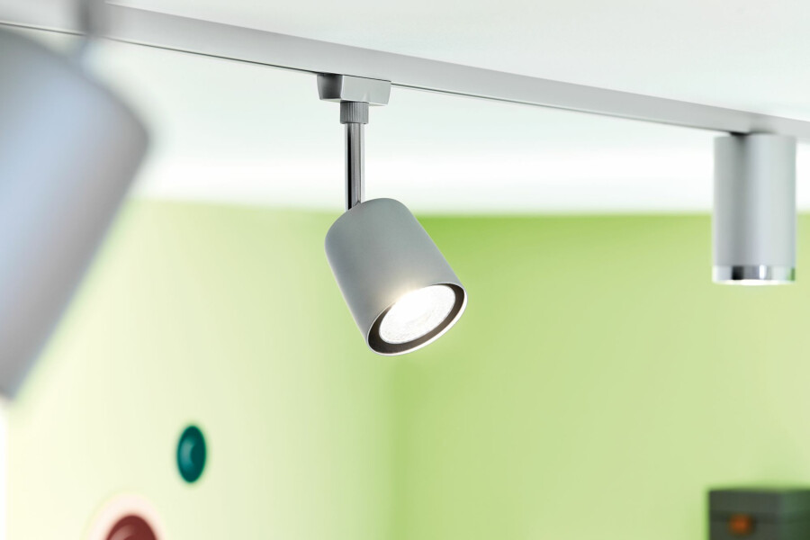 Paulmann URail Schienenspot Cover Einzelspot GU10  max. 10W  dimmbar 230V Chrom matt#Chrom