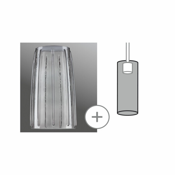 Paulmann URail Schirm Drio 2Easy  152mm Rauchglas
