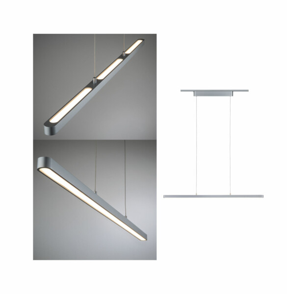 Paulmann URail LED Pendel Lento   1800lm 41W 2700K dimmbar 230V Chrom matt