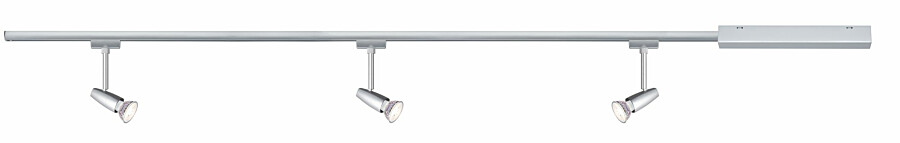 Paulmann URail Schienenspot Barelli Basisset GU10  max. 3x10W  dimmbar 230V Chrom matt#Chrom