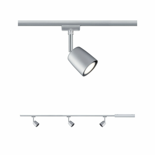 Paulmann URail Schienenspot Cover Basisset GU10  max. 3x10W  dimmbar 230V Chrom matt#Chrom