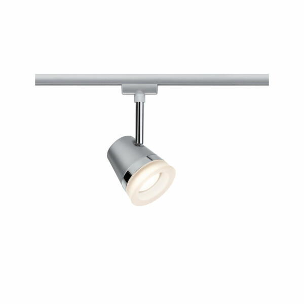 Paulmann URail Schienenspot Smart Home Zigbee 3.0 Cone Einzelspot inkl. Tunable White Leuchtmittel GU10 330lm 5W Tunable White dimmbar 230V Chrom matt#Chrom