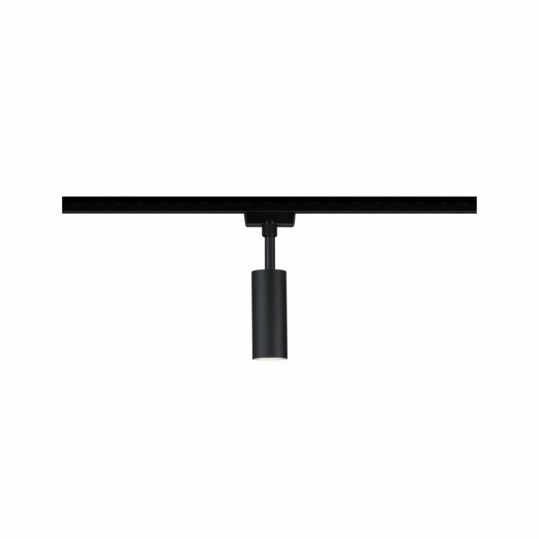 Paulmann URail LED Schienenspot 3-Step-Dim Tubo Einzelspot  150lm 4W 3000K dimmbar 230V Schwarz matt