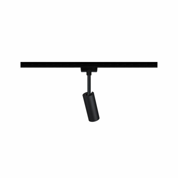 Paulmann URail LED Schienenspot 3-Step-Dim Tubo Einzelspot  150lm 4W 3000K dimmbar 230V Schwarz matt