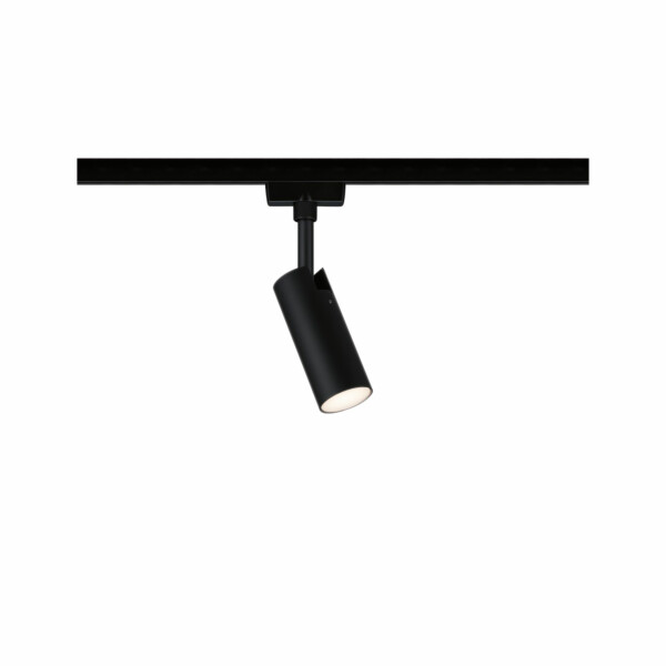 Paulmann URail LED Schienenspot 3-Step-Dim Tubo Einzelspot  150lm 4W 3000K dimmbar 230V Schwarz matt