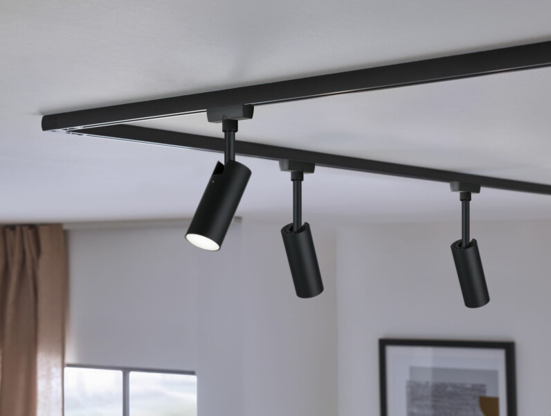 Paulmann URail LED Schienenspot 3-Step-Dim Tubo Einzelspot  170lm 4W 4000K dimmbar 230V Schwarz matt