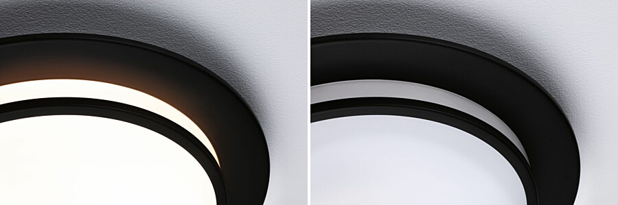 Paulmann LED Deckenleuchte 3-Step-Dim Egron    2700K 750lm 230V 16W dimmbar Schwarz matt