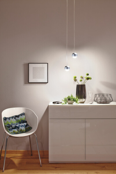 Paulmann URail LED Pendel Capsule II   440lm 6.3W 4000K dimmbar 230V Chrom matt#Chrom