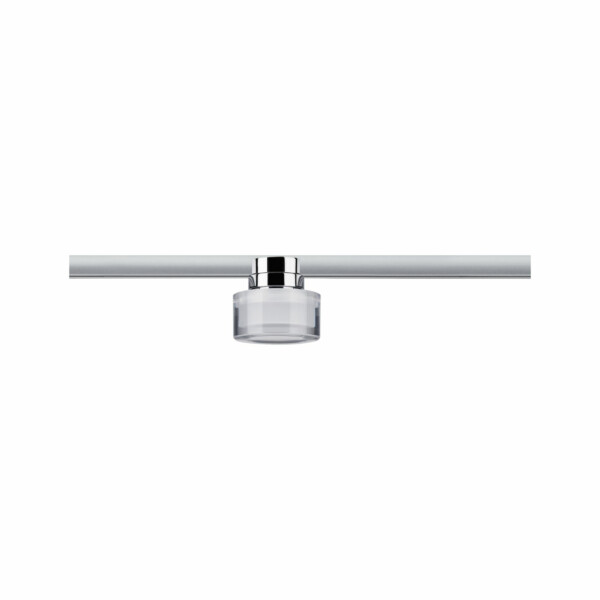 Paulmann URail LED Schienenspot Topa Dot Einzelspot  350lm 4.9W 4000K dimmbar 230V Chrom#Klar#Satin