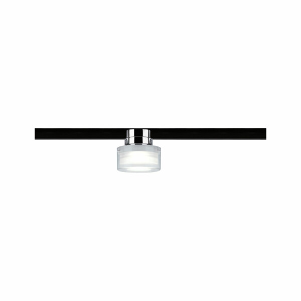 Paulmann URail LED Schienenspot Topa Dot Einzelspot  350lm 4.9W 4000K dimmbar 230V Chrom#Klar#Satin