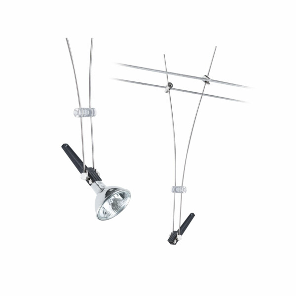 Paulmann Seilsystem Comet Einzelspot GU5.3  max. 50W  dimmbar 12V Chrom