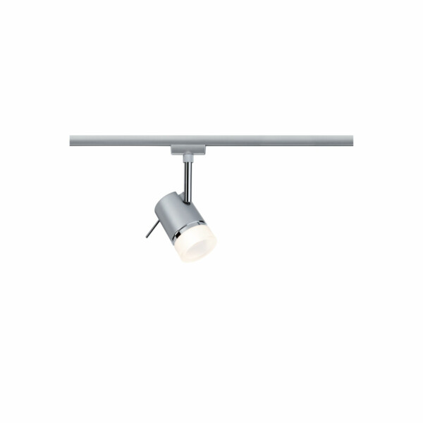 Paulmann URail Schienenspot Pipe Einzelspot GU10  max. 10W  dimmbar 230V Chrom matt#Chrom
