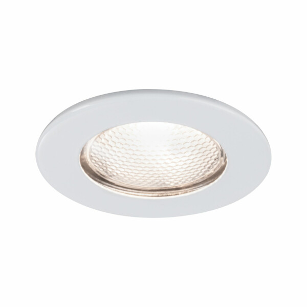 Paulmann Möbeleinbauleuchten Micro Line Structure rund 66mm max. 20W  12V dimmbar  Weiß