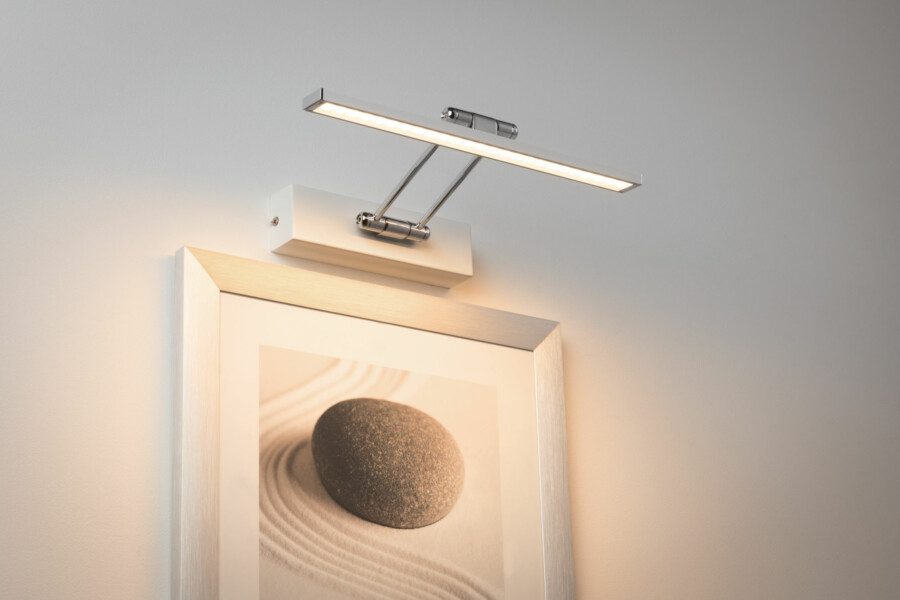 Paulmann Galeria LED Bilderleuchte Beam    2700K 450lm 230V 5W  Weiß#Chrom