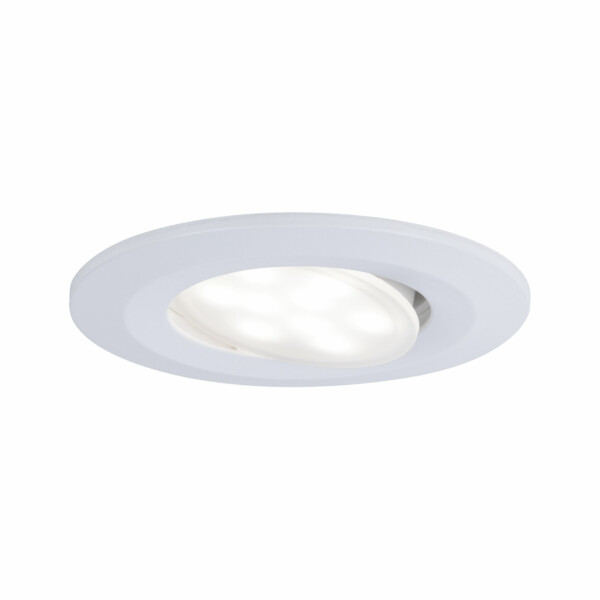 Paulmann LED Einbauleuchte Calla  schwenkbar IP65 rund 90mm 30°  6W 530lm 230V  4000K Weiß matt