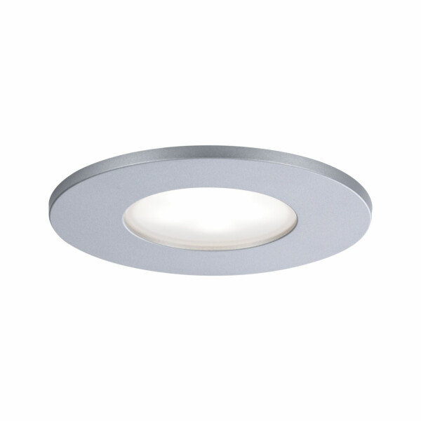 Paulmann LED Einbauleuchte Calla Basisset schwenkbar IP65 rund 90mm 30°  3x5.2W 3x460lm 230V dimmbar 4000K Chrom matt