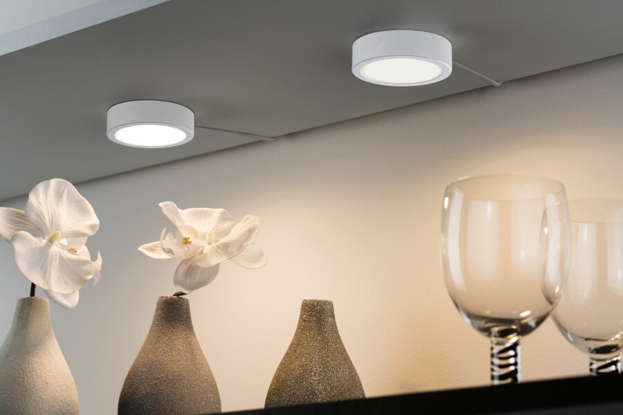 Paulmann LED Unterschrankleuchte Pukk 3x3.5W 65mm 3x210lm 230V rund Weiß