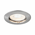 Paulmann Premium Einbauleuchte   IP44 rund 79mm  GX5.3 max. 50W  230/12V dimmbar  Eisen gebürstet