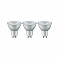 Paulmann Standard 230V LED Reflektor GU10 3er-Pack 3x230lm 3x4W 2700K Alu