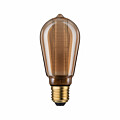 Paulmann Inner Glow Edition LED Kolben Innenkolben Ringmuster E27 230V 120lm 3.6W 1800K dimmbar Gold