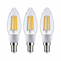 Paulmann Eco-Line Filament 230V LED Kerze E14 3x525lm 3x2.5W 3000K Klar