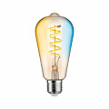 Paulmann Filament 230V Smart Home Zigbee 3.0 LED Kolben ST64 E27 600lm 7.5W Tunable White dimmbar Gold