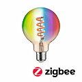 Paulmann Filament 230V Smart Home Zigbee 3.0 LED Globe G95 E27 470lm 6.3W RGBW+ dimmbar Gold