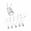 Paulmann LED Seilsystem TunLED Basisset  5x150lm 5x4W 2700K  230/12V Weiß#Chrom matt