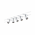 Paulmann LED Seilsystem TubeLED Basisset  5x150lm 5x4W 2700K  230/12V Weiß#Schwarz#Chrom