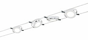 Paulmann LED Seilsystem Smart Home Bluetooth RoundMac Basisset  4x200lm 4x4W Tunable White dimmbar 230/12V Weiß matt