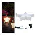 Paulmann Plug & Shine Bundle LED Lichtobjekt Star inkl. 2m-Kabel und Trafo IP67 3000K 2.8W Weiß
