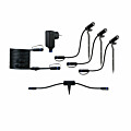 Paulmann Plug & Shine Bundle Smart Home Zigbee 3.0 LED Gartenstrahler Plantini IP65 3000K 3x2W 21VA Anthrazit