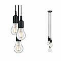 Paulmann Neordic Pendelleuchte Ketil  E27   max. 3x60W Schwarz dimmbar Silikon#Metall