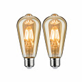 Paulmann Vintage Edition Bundle LED Kolben E27 230V 2x680lm 2x6.5W 2500K Gold