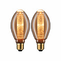 Paulmann Inner Glow Edition Bundle LED Innenkolben E27 230V 2x230lm 2x4W 1800K Gold Ringmuster