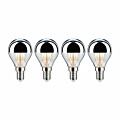 Paulmann Modern Classic Edition Bundle LED Tropfen Kopfspiegel E14 230V 4x440lm 4x4.8W 2700K dimmbar Kopfspiegel Silber