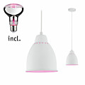 Paulmann Neordic Bundle Pendelleuchte Hilla + LED Reflektor E27 Weiß dimmbar Metall / 230V 200lm 6.5W 1300K