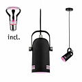 Paulmann Neordic Bundle Pendelleuchte Lavea + LED Reflektor E27 Schwarz dimmbar Metall / 230V 200lm 6.5W 1300K