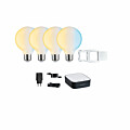 Paulmann Preisattraktives Starterset Zigbee 3.0 Smart Home smik Gateway + Filament G95 230V LED Birne E27 + Wandtaster