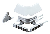 Paulmann LED Strip Profil Corner Verbinder Inside Edge 2er Pack Grau