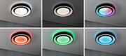 Paulmann LED Deckenleuchte Rainbow mit Regenbogeneffekt    RGBW+ 750lm 230V 22W dimmbar Schwarz#Weiß