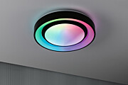 Paulmann LED Deckenleuchte Rainbow mit Regenbogeneffekt    RGBW+ 750lm 230V 22W dimmbar Schwarz#Weiß
