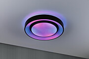 Paulmann LED Deckenleuchte Rainbow mit Regenbogeneffekt    RGBW+ 750lm 230V 22W dimmbar Schwarz#Weiß