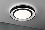 Paulmann LED Deckenleuchte Rainbow mit Regenbogeneffekt    RGBW+ 1500lm 230V 38.5W dimmbar Schwarz#Weiß